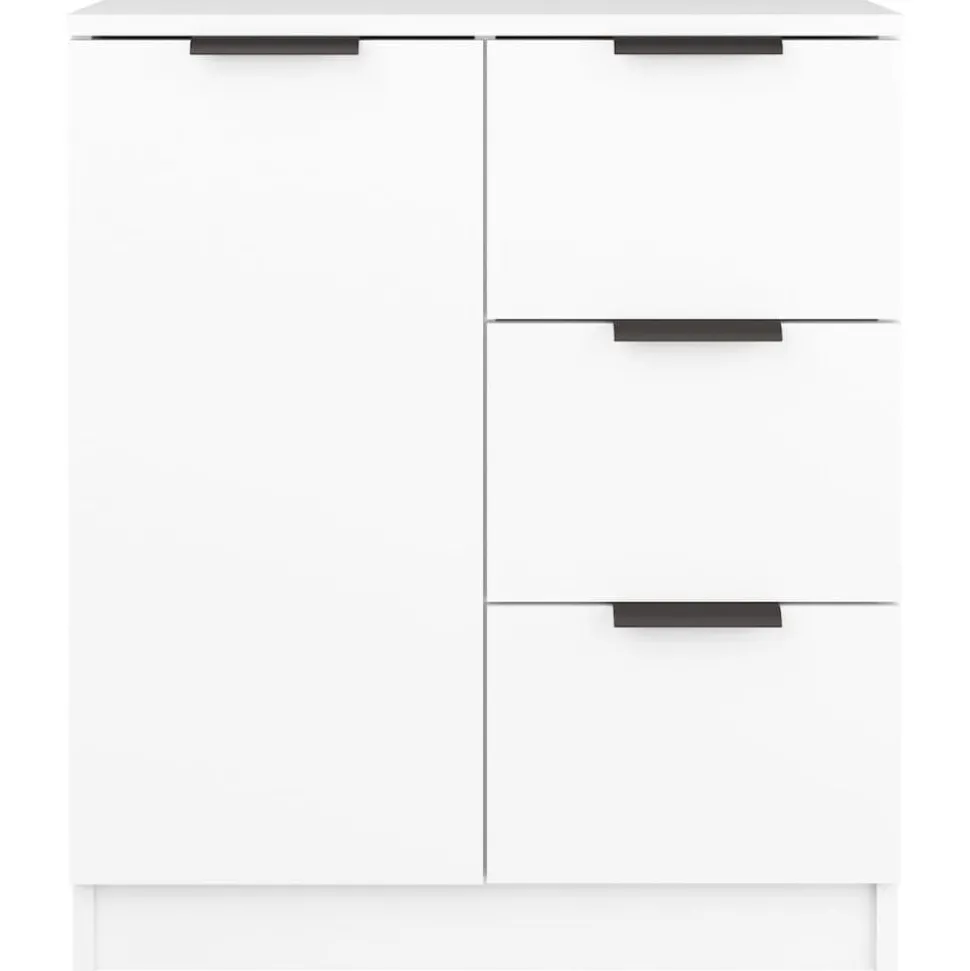 vidaXL Dressoir 60x30x70 cm bewerkt hout wit