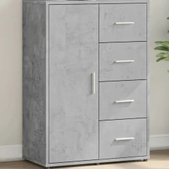 vidaXL Dressoir 60x31x84 cm bewerkt hout betongrijs