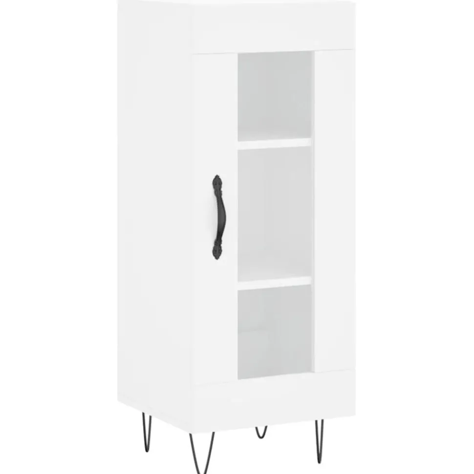 vidaXL Dressoir 34,5x34x90 cm bewerkt hout wit