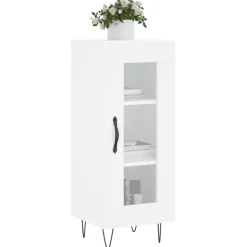vidaXL Dressoir 34,5x34x90 cm bewerkt hout wit