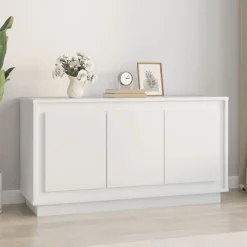 vidaXL Dressoir 102x35x55 cm bewerkt hout wit