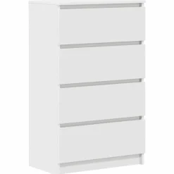 vidaXL Dressoir 60x35x98,5 cm bewerkt hout wit