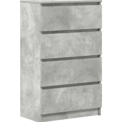 vidaXL Dressoir 60x35x98,5 cm bewerkt hout betongrijs