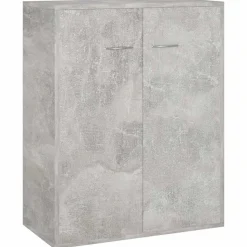 vidaXL Dressoir 60x30x75 cm bewerkt hout betongrijs