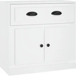 vidaXL Dressoir 70x35,5x67,5 cm bewerkt hout wit
