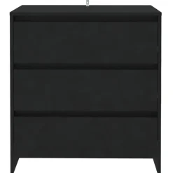 vidaXL Dressoir 70x41x75 cm bewerkt hout zwart