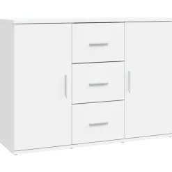 vidaXL Dressoir 91x29,5x65 cm bewerkt hout wit