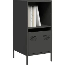 vidaXL Dressoir 35x39x73,5 cm koudgewalst staal zwart