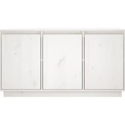 vidaXL Dressoir 111x34x60 cm massief grenenhout wit
