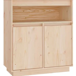 vidaXL Dressoir 70x34x80 cm massief grenenhout