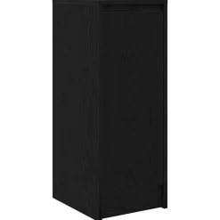 vidaXL Dressoir 29,5x34x76 cm spaanplaat zwart eikenkleurig