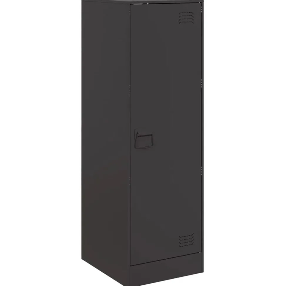 vidaXL Dressoir 34,5x39x107 cm staal zwart
