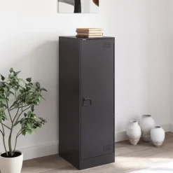 vidaXL Dressoir 34,5x39x107 cm staal zwart
