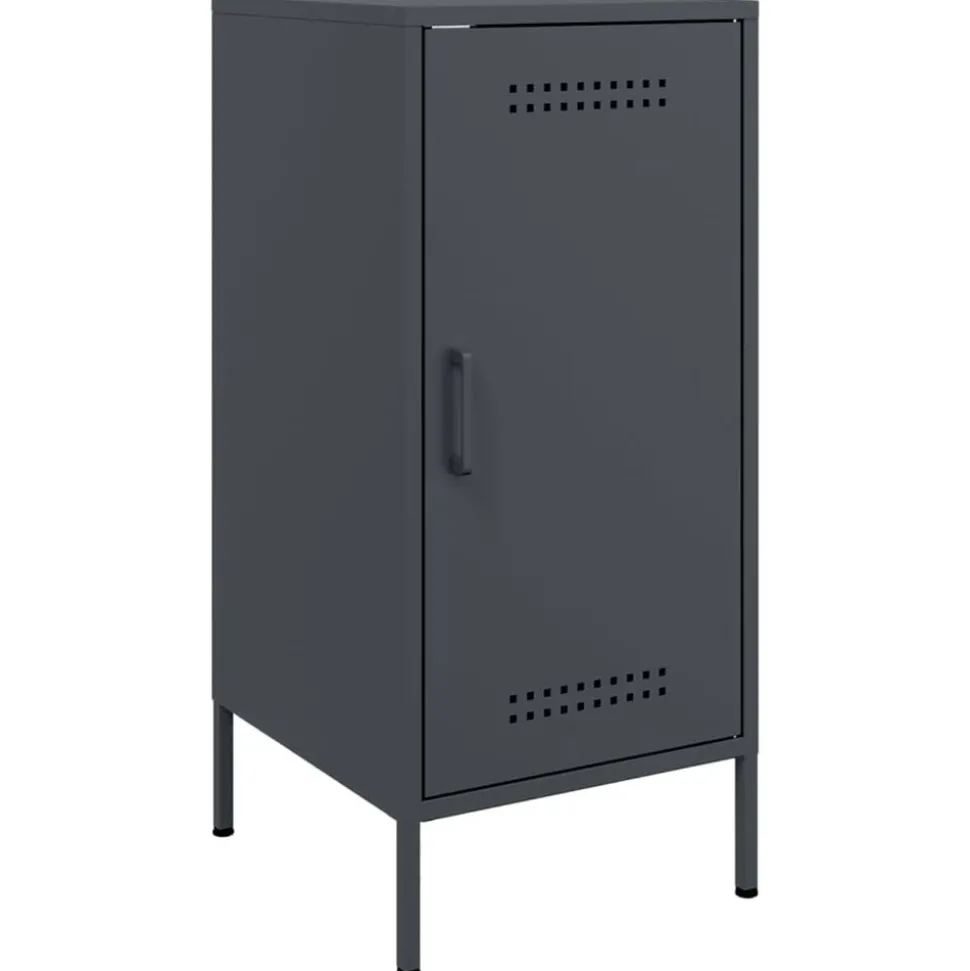 vidaXL Dressoir 36x39x79 cm staal antracietkleurig