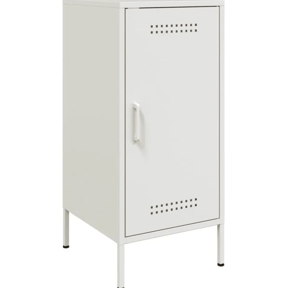 vidaXL Dressoir 36x39x79 cm staal wit
