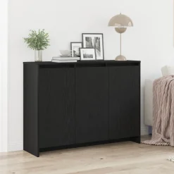 vidaXL Dressoir Zwart 102 x 29.5 x 75 cm Bewerkt hout