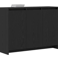 vidaXL Dressoir Zwart 102 x 29.5 x 75 cm Bewerkt hout