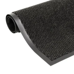 vidaXL Droogloopmat rechthoekig getuft 40x60 cm zwart