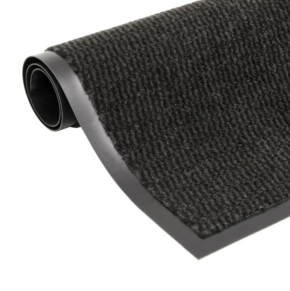 vidaXL Droogloopmat rechthoekig getuft 40x60 cm zwart
