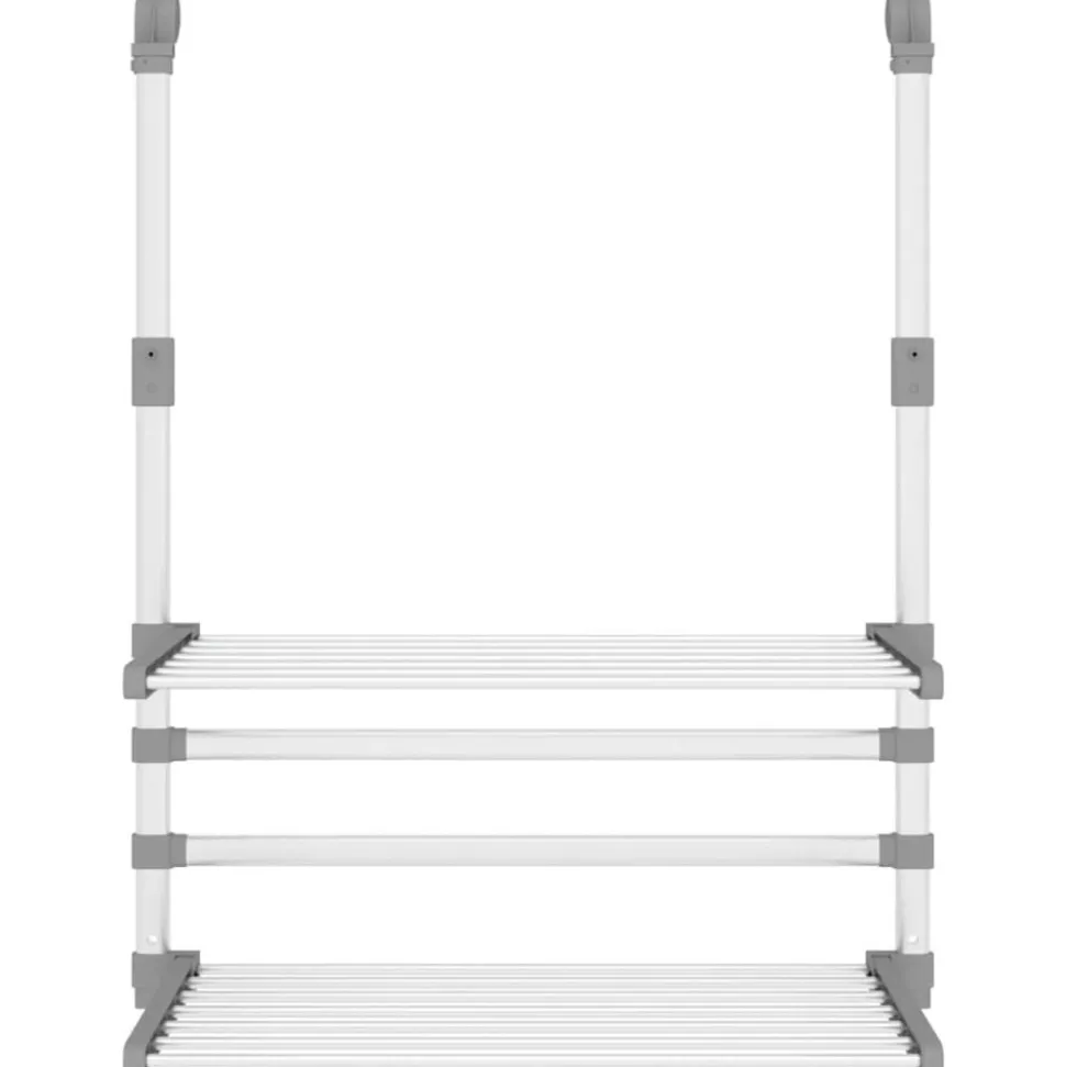 vidaXL Droogrek voor balkon 54x25x42 cm aluminium