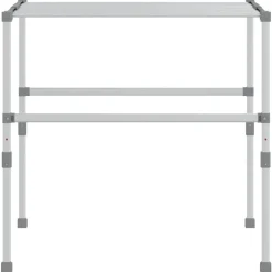 vidaXL Droogrek 83x(50-55)x(40-85) cm aluminium