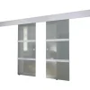 vidaXL Dubbele schuifdeur glas