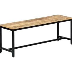 vidaXL Eetbank 120 cm massief ruw mangohout