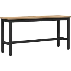 vidaXL Eetbank Artisan Eiken 100 x 32,5 x 48,5 cm