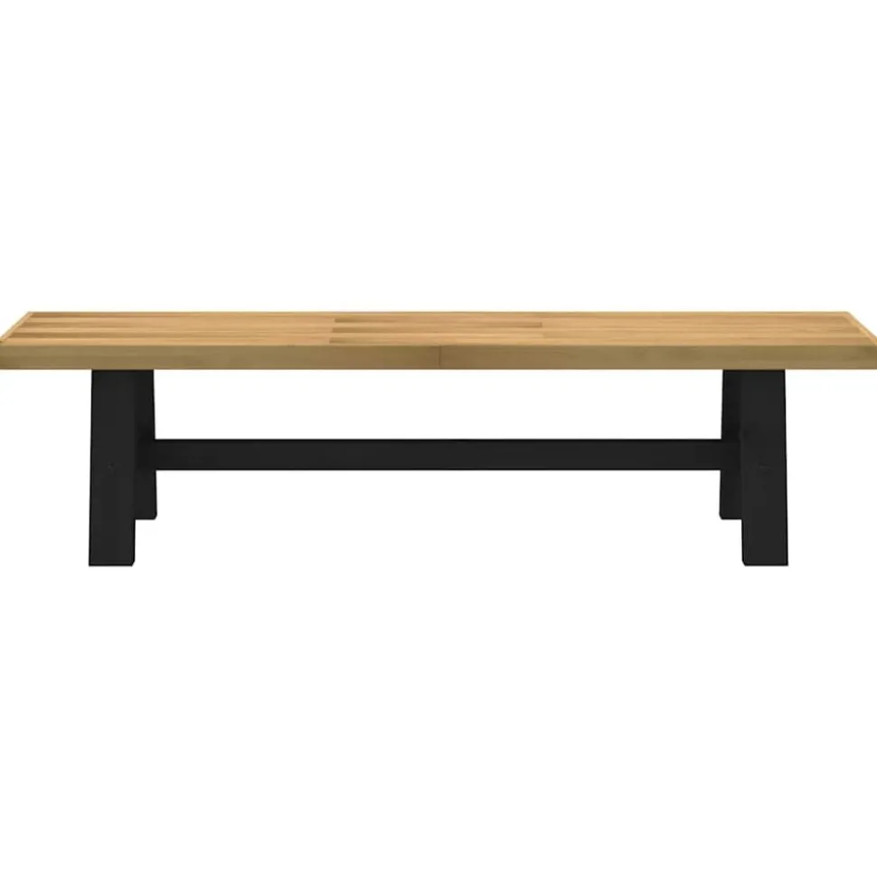 vidaXL Eetbank NOAIN A-vormige poten 180x40x45 cm massief hout