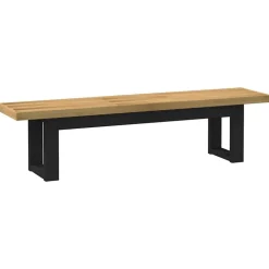 vidaXL Eetbank NOAIN U-vormige poten 180x40x45 cm massief hout