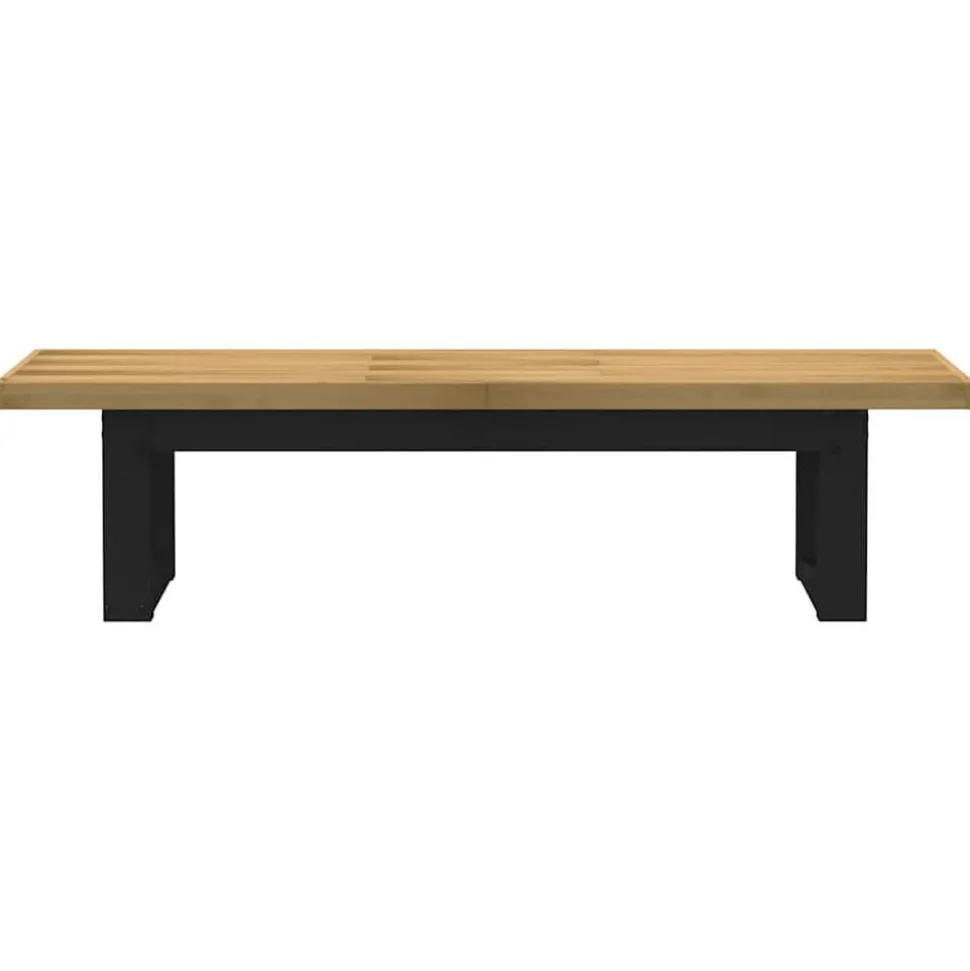 vidaXL Eetbank NOAIN U-vormige poten 180x40x45 cm massief hout