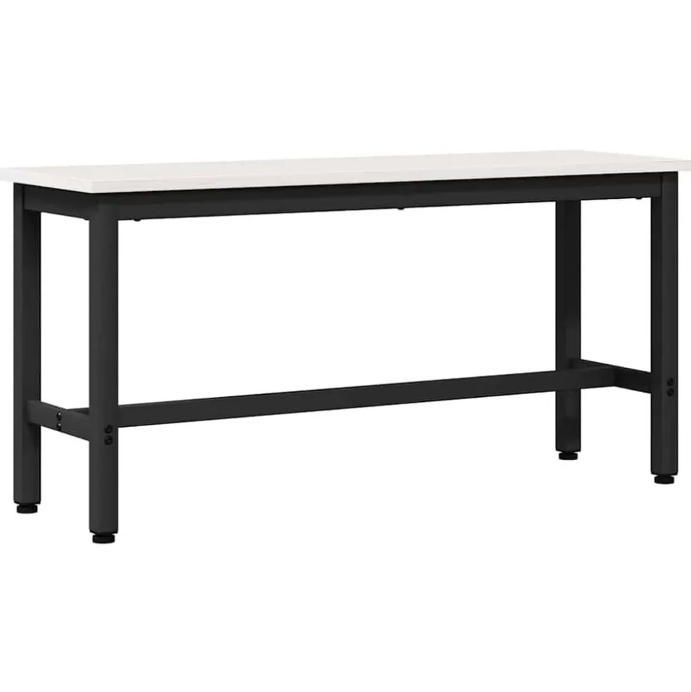 vidaXL Eetbank Wit 100 x 32,5 x 49 cm Massief grenenhout