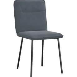 vidaXL Eetkamerstoelen 4 st fluweel donkergrijs