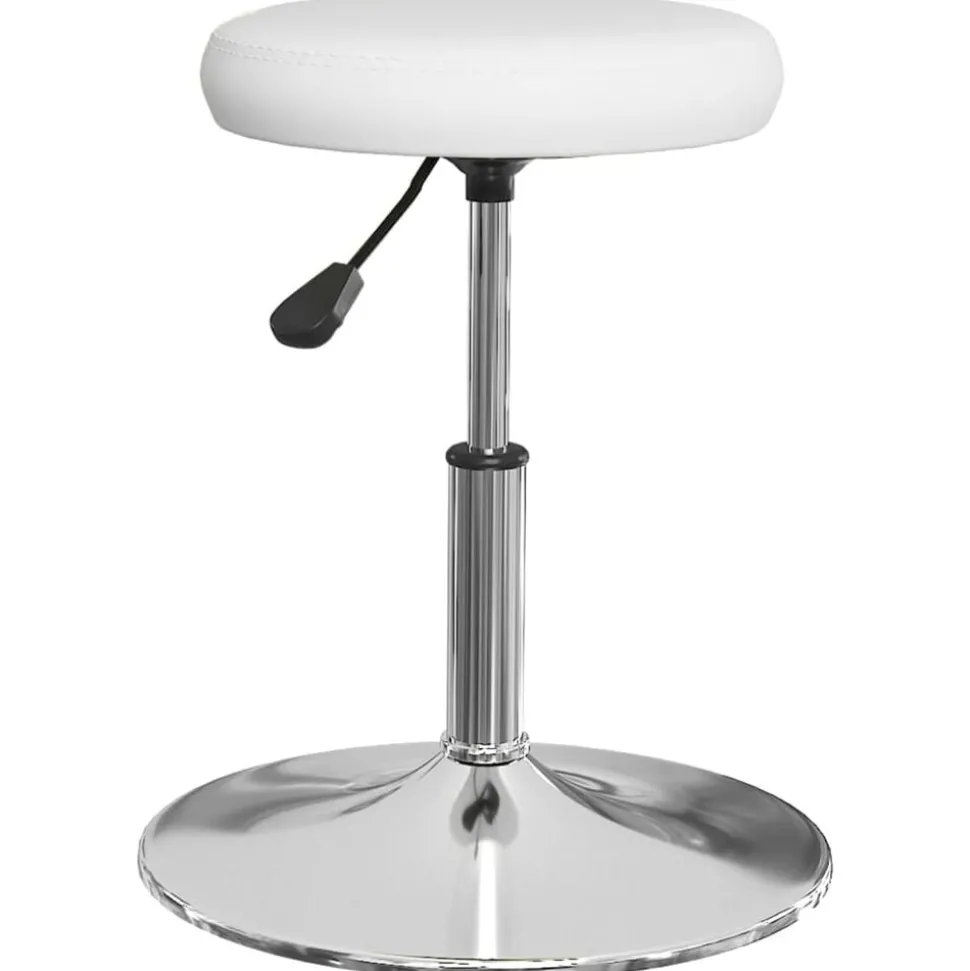 vidaXL Eetkamerstoelen 2 st kunstleer wit