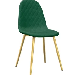vidaXL Eetkamerstoelen 2 st fluweel donkergroen