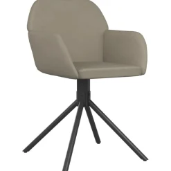 vidaXL Eetkamerstoelen draaibaar 2 st fluweel lichtgrijs