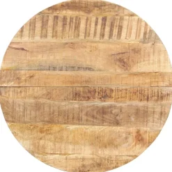 vidaXL Eettafel 80 cm ruw mangohout