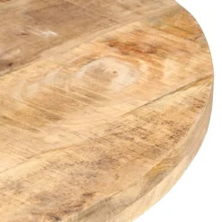 vidaXL Eettafel 80 cm ruw mangohout