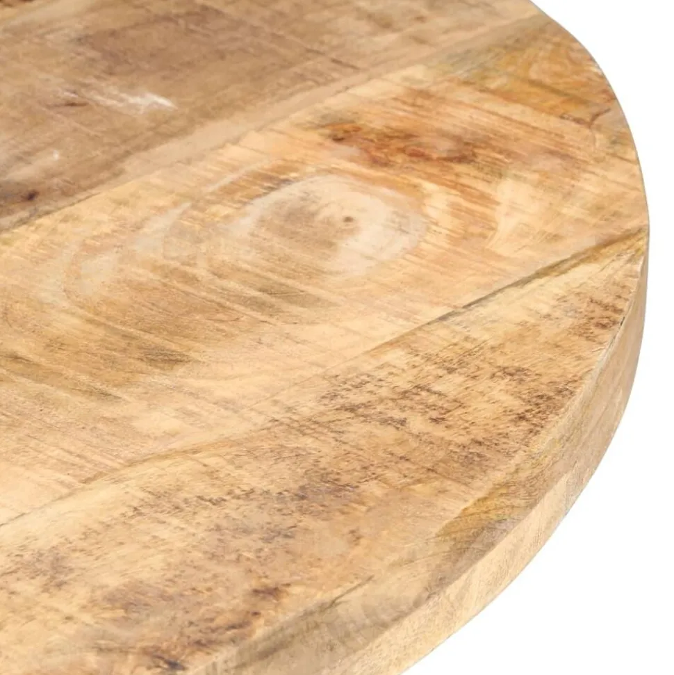 vidaXL Eettafel 80 cm ruw mangohout