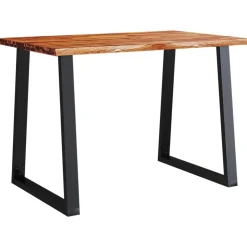 vidaXL Eettafel met natuurlijke rand 110x70x75 cm massief acaciahout