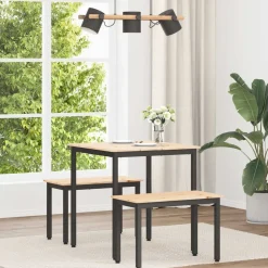 vidaXL Eettafel Naturel 70 x 70 x 75 cm Massief grenenhout
