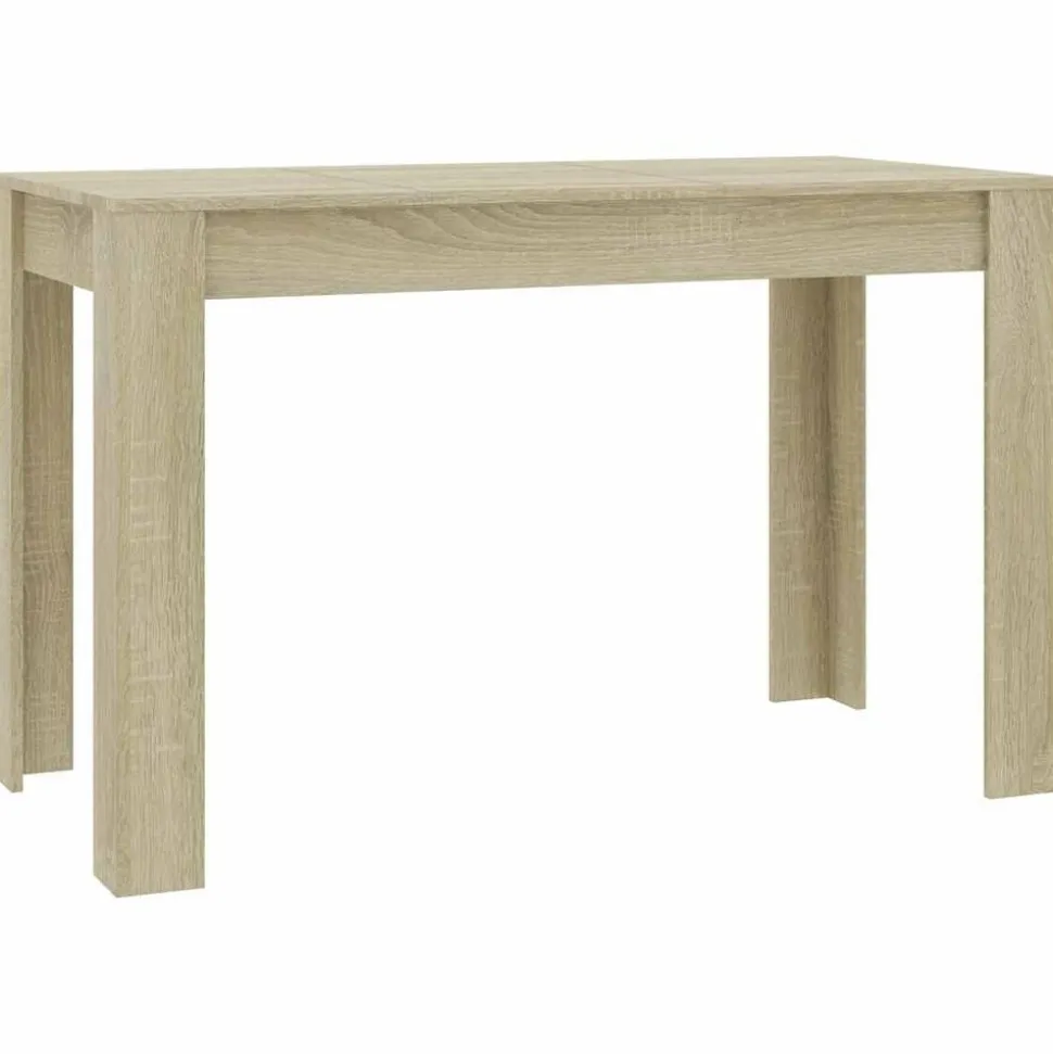 vidaXL Eettafel 120x60x76 cm bewerkt hout sonoma eikenkleurig