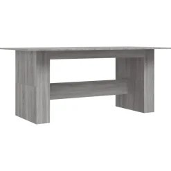 vidaXL Eettafel 180x90x76 cm bewerkt hout grijs sonoma eikenkleurig
