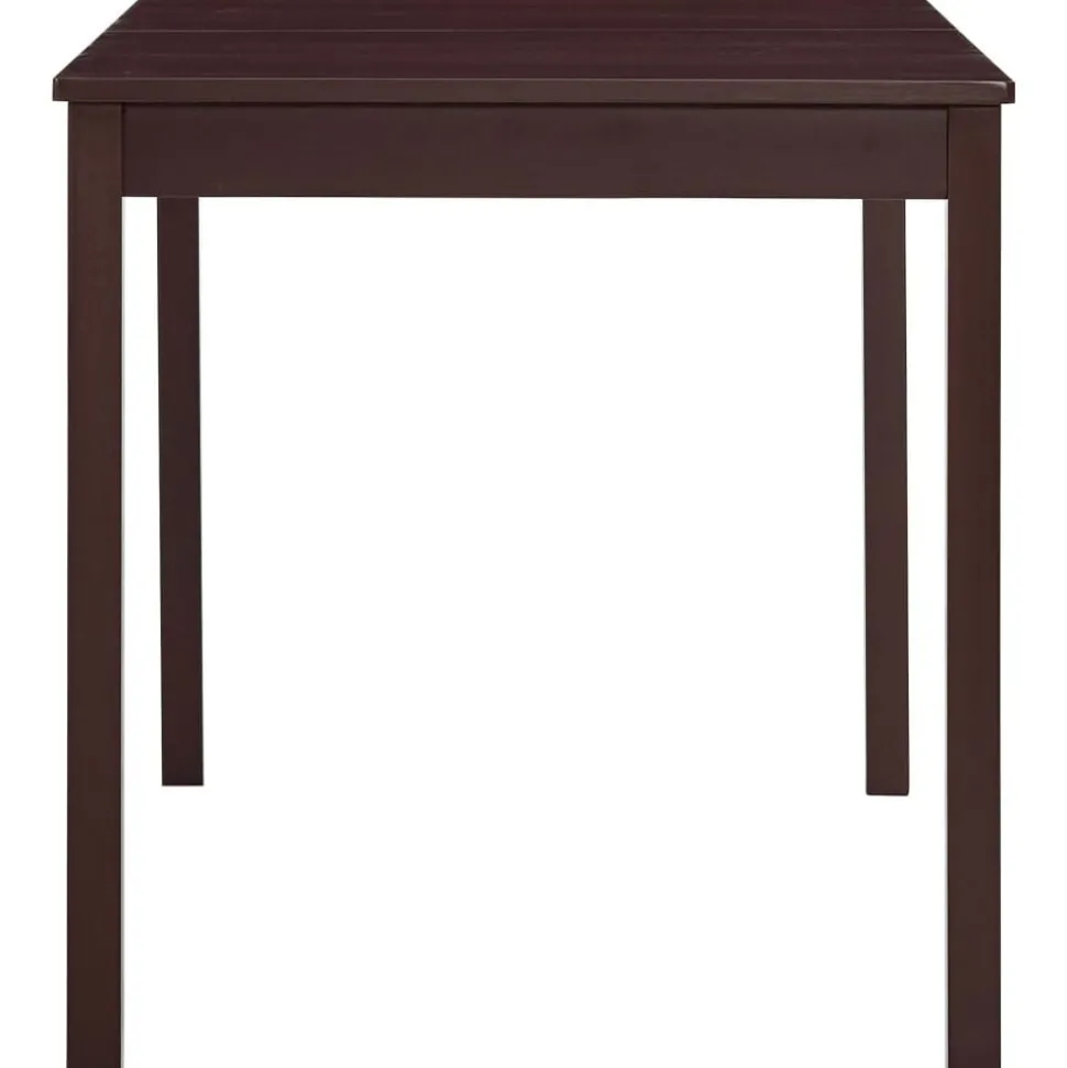 vidaXL Eettafel 140x70x73 cm grenenhout donkerbruin