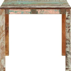 vidaXL Eettafel 82x80x76 cm massief gerecycled hout