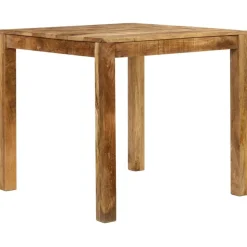 vidaXL Eettafel 82x80x76 cm massief mangohout
