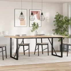 vidaXL Eettafelpoten O-frame 160x80x73 cm staal