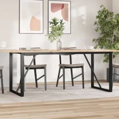 vidaXL Eettafelpoten O-frame 160x80x73 cm staal