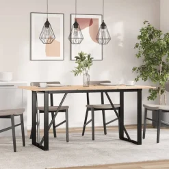 vidaXL Eettafelpoten O-frame 120x60x73 cm staal
