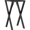 vidaXL Eettafelpoten X-frame 40x40x73 cm staal